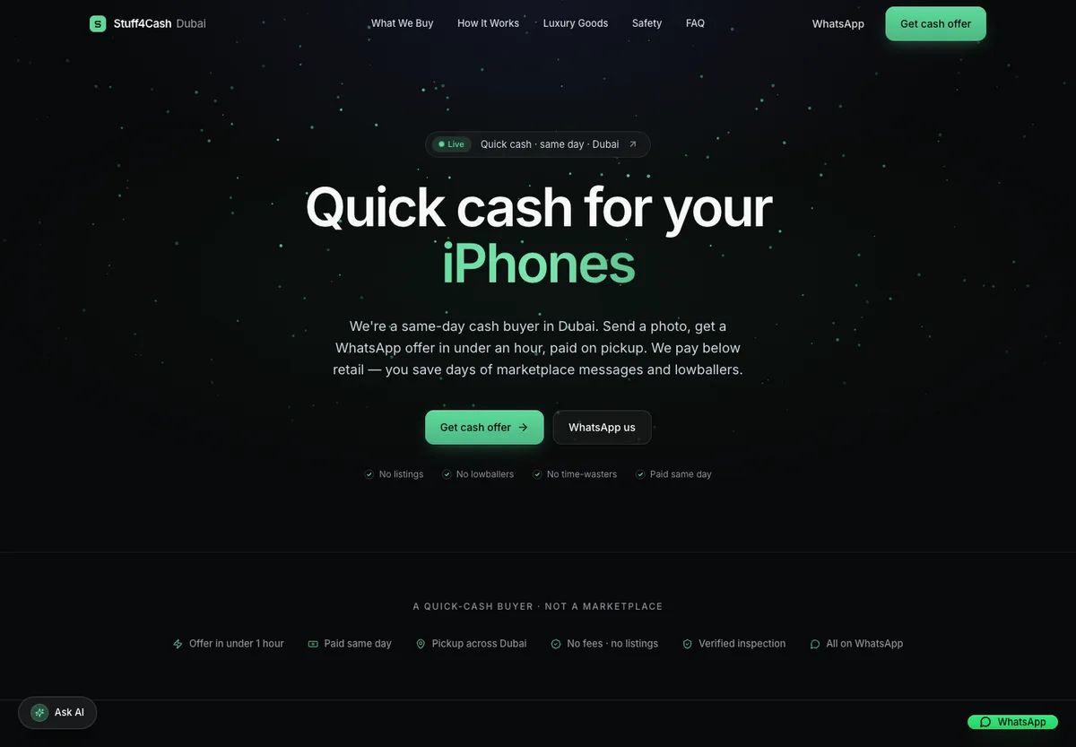 Stuff4Cash website screenshot